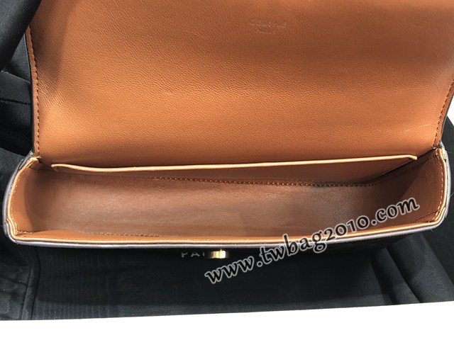 Celine專櫃2023全新系列凱旋門鏈條肩背包 賽琳CUIR TRIOMPHE皮標標誌印花鏈條包 sldj2398